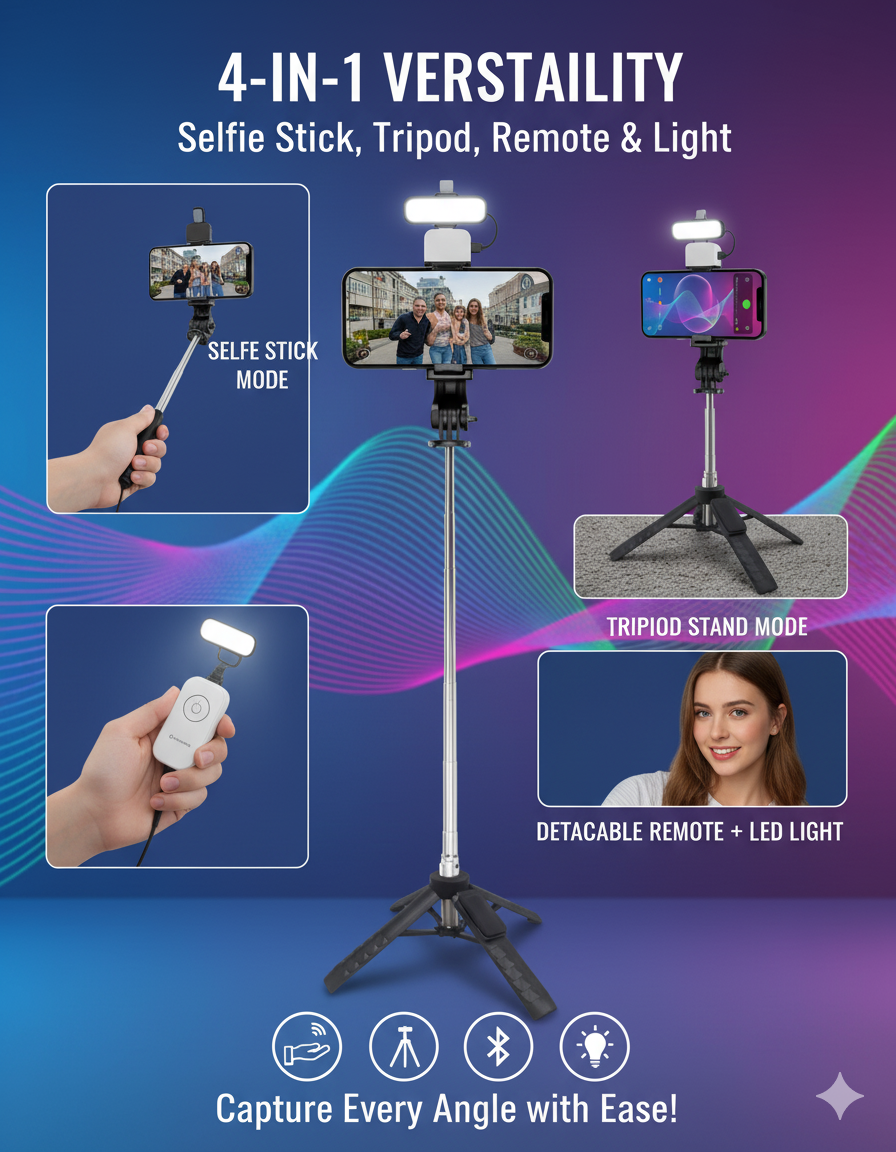 DEAL 1 (SELFIE STICK + MICROPHONE)