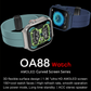 OA88 SMARTWATCH 1.96 INCH AMOLED ULTRA CLEAR SCREEN 3D FLEXIBLE SURFACE DESIGN