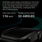 OA88 SMARTWATCH 1.96 INCH AMOLED ULTRA CLEAR SCREEN 3D FLEXIBLE SURFACE DESIGN